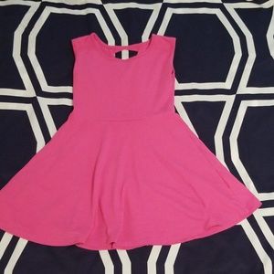 Girl's Pink Skater Dress Size Small (5/6)